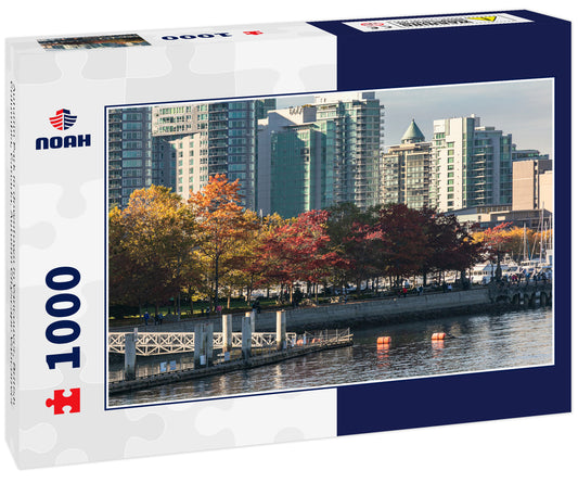 Autumn Park in downtown in Vancouver, British Columbia, Canada. Autumn Cityscape Vancouver