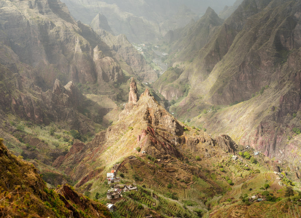 Santo Antao, Cape Verde. Mountain peak in arid Xo-Xo valley
