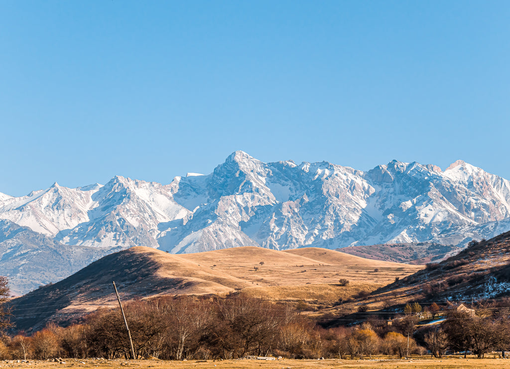Mountain landscape in Kazakhstan in the fall
