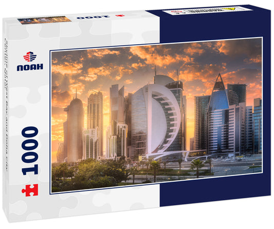 Skyline of West Bay and Doha City Center, Qatar