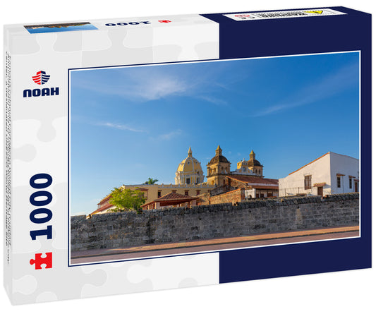 Famous colonial Cartagena Walled City (Cuidad Amurrallada) and its colorful buildings in historic city center, a designated UNESCO World Heritage Site