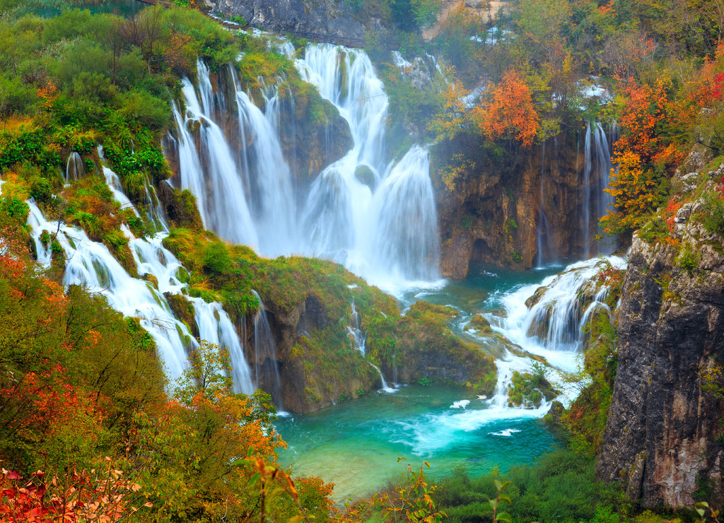 The waterfalls of Plitvice National Park