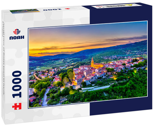 Aerial view of Buzet town in Istria, Croatia