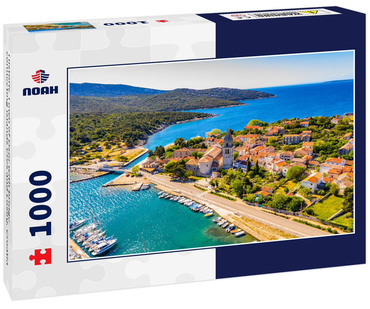 Historic Town of Osor with bridge connecting islands Cres and Losinj, Croatia