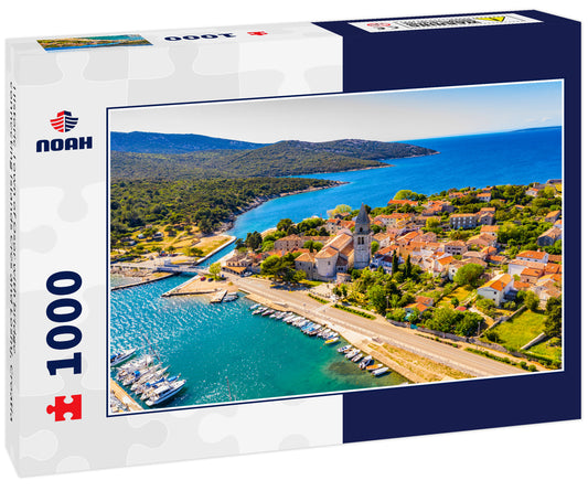 Historic Town of Osor with bridge connecting islands Cres and Losinj, Croatia