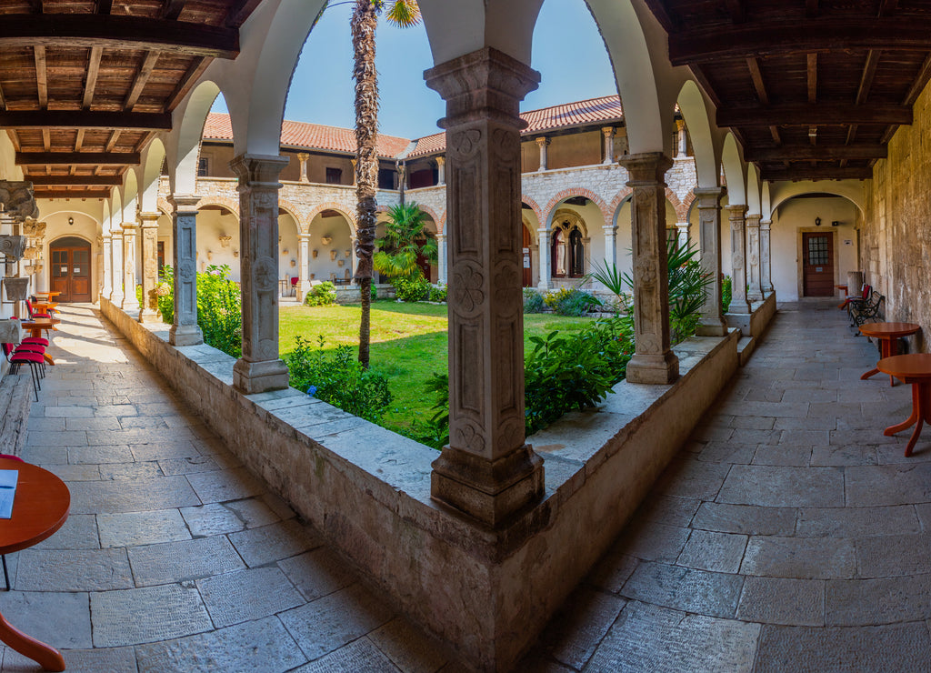 Cloister of Church and Monastery of St. Francis in Pula, Croatia