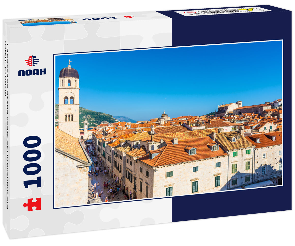 Landscape of the roofs of Dubrovnik old town, Croatia