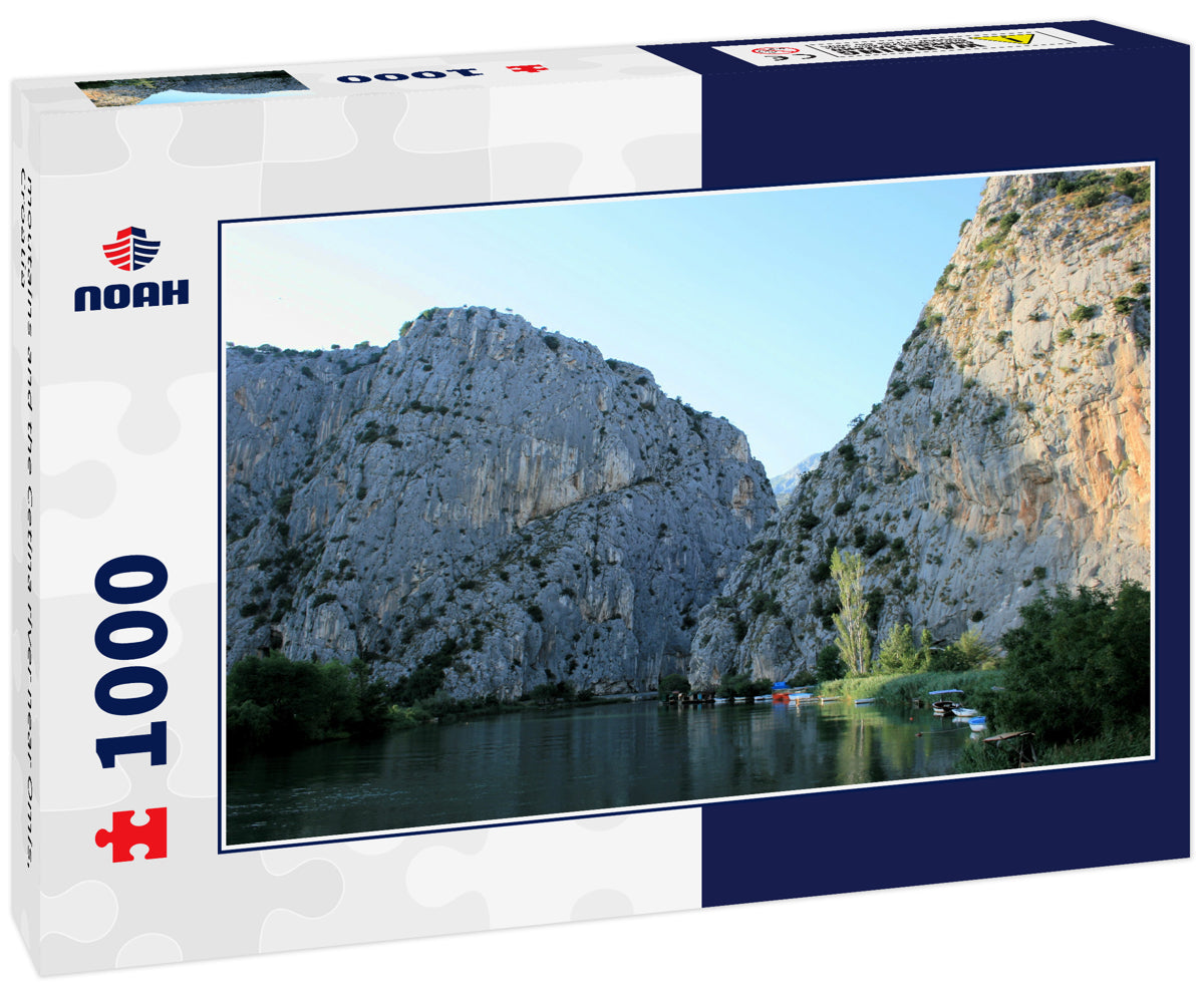 moutains and the Cetina river near Omis, Croatia