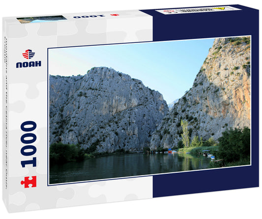 moutains and the Cetina river near Omis, Croatia