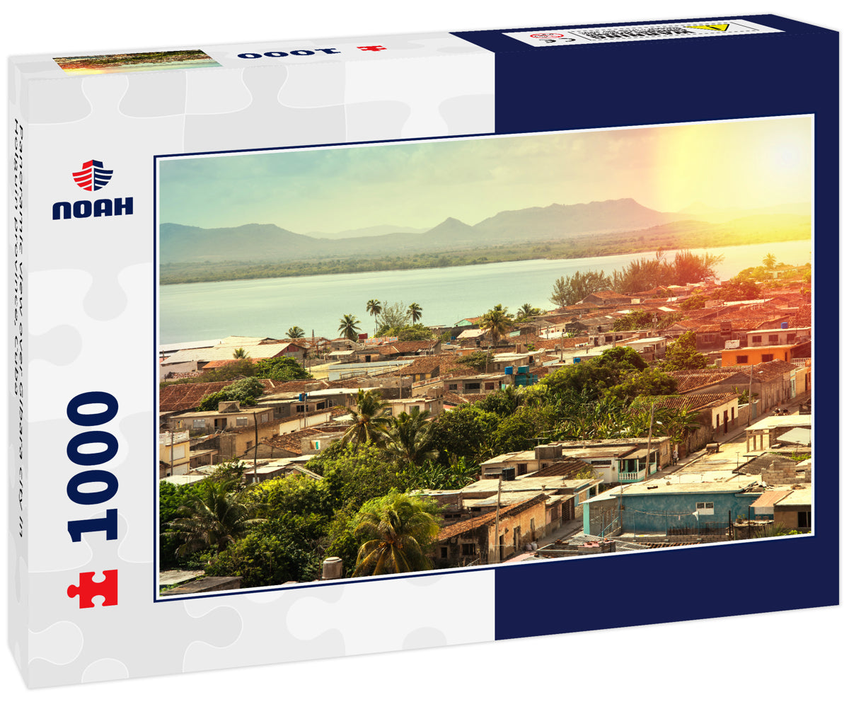 Panoramic view over Gibara city in Holguin province, Cuba