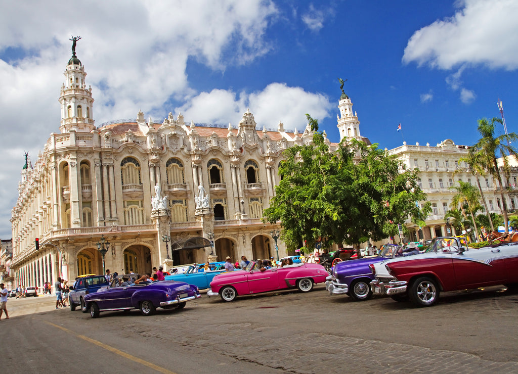 Classic american cars in street of Havana, Cuba
