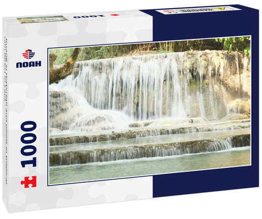 Kuang Si Waterfall and pools in tropical rain forest in Laos