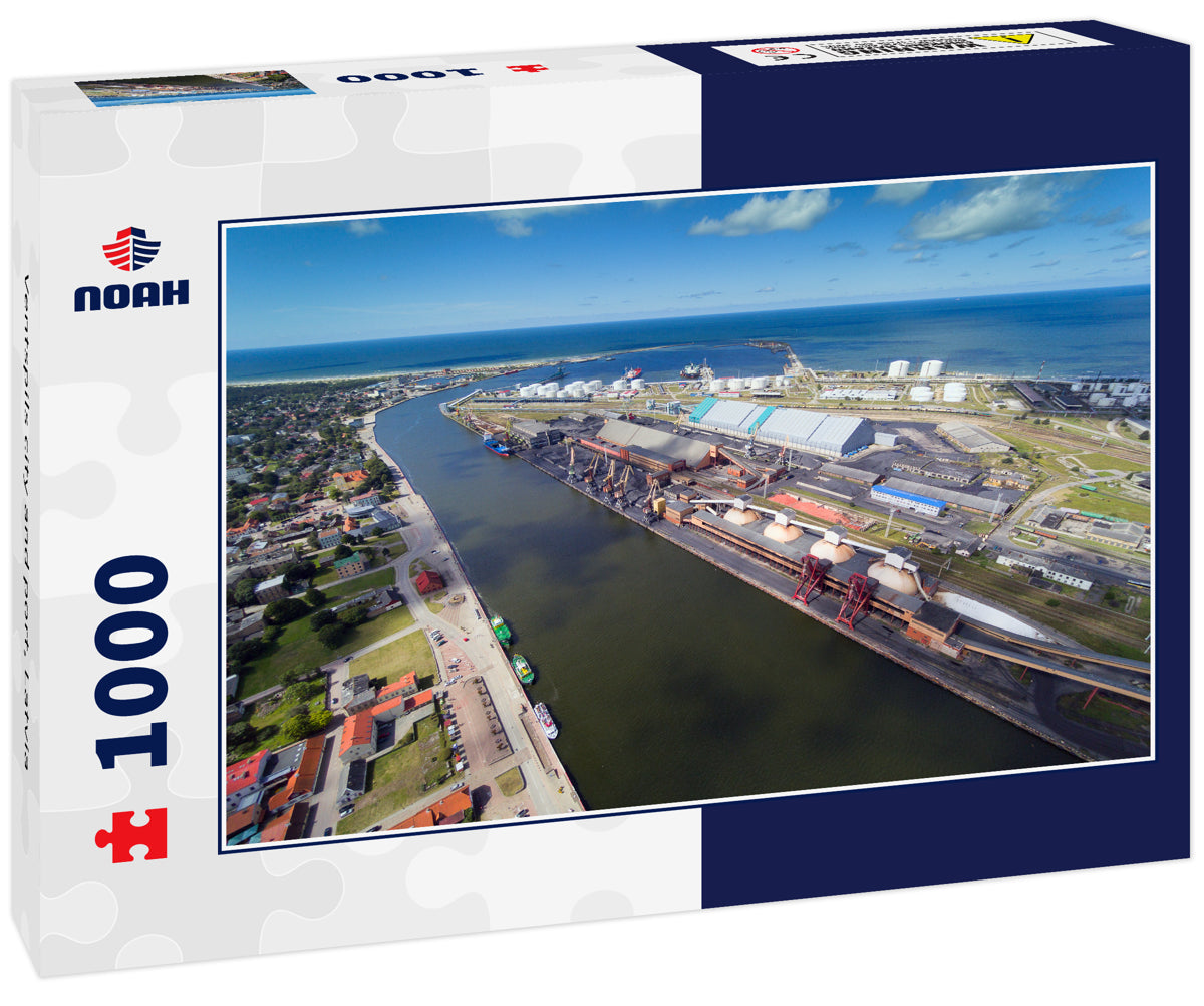 Ventspils city and port, Latvia