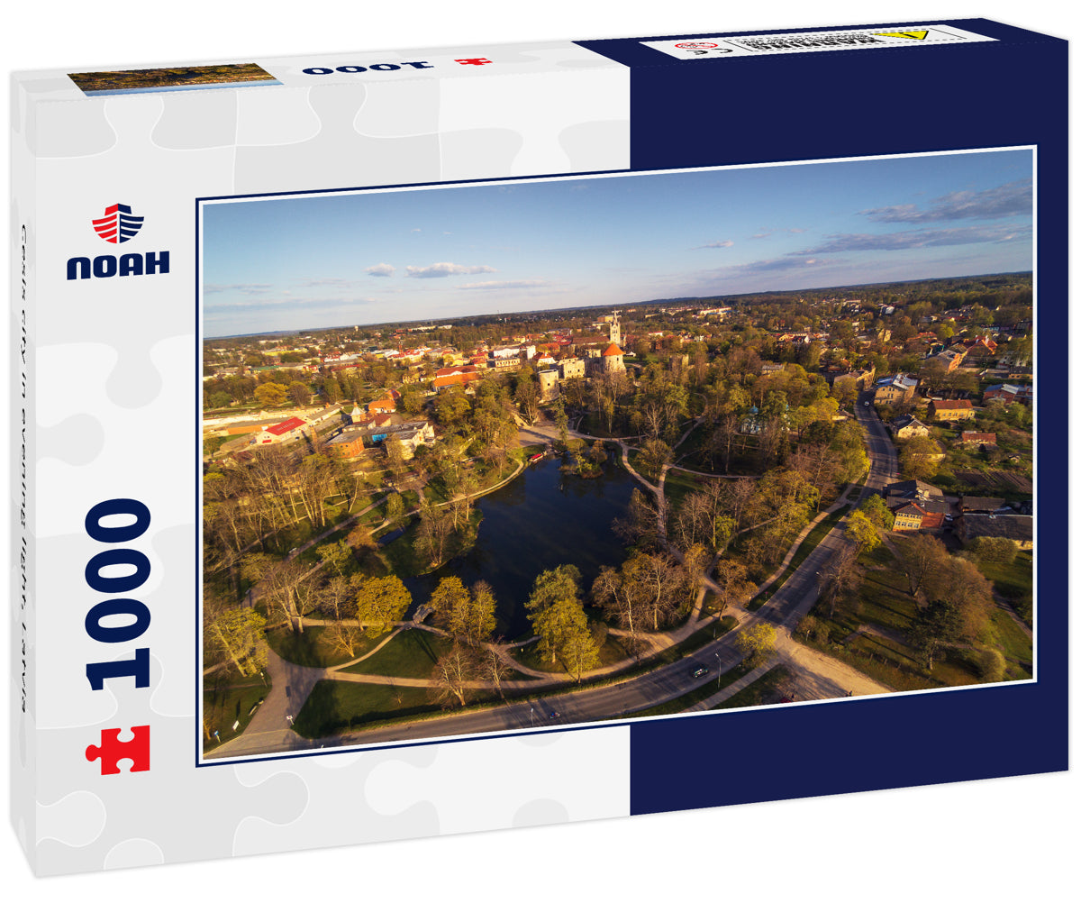 Cesis city in evening light, Latvia