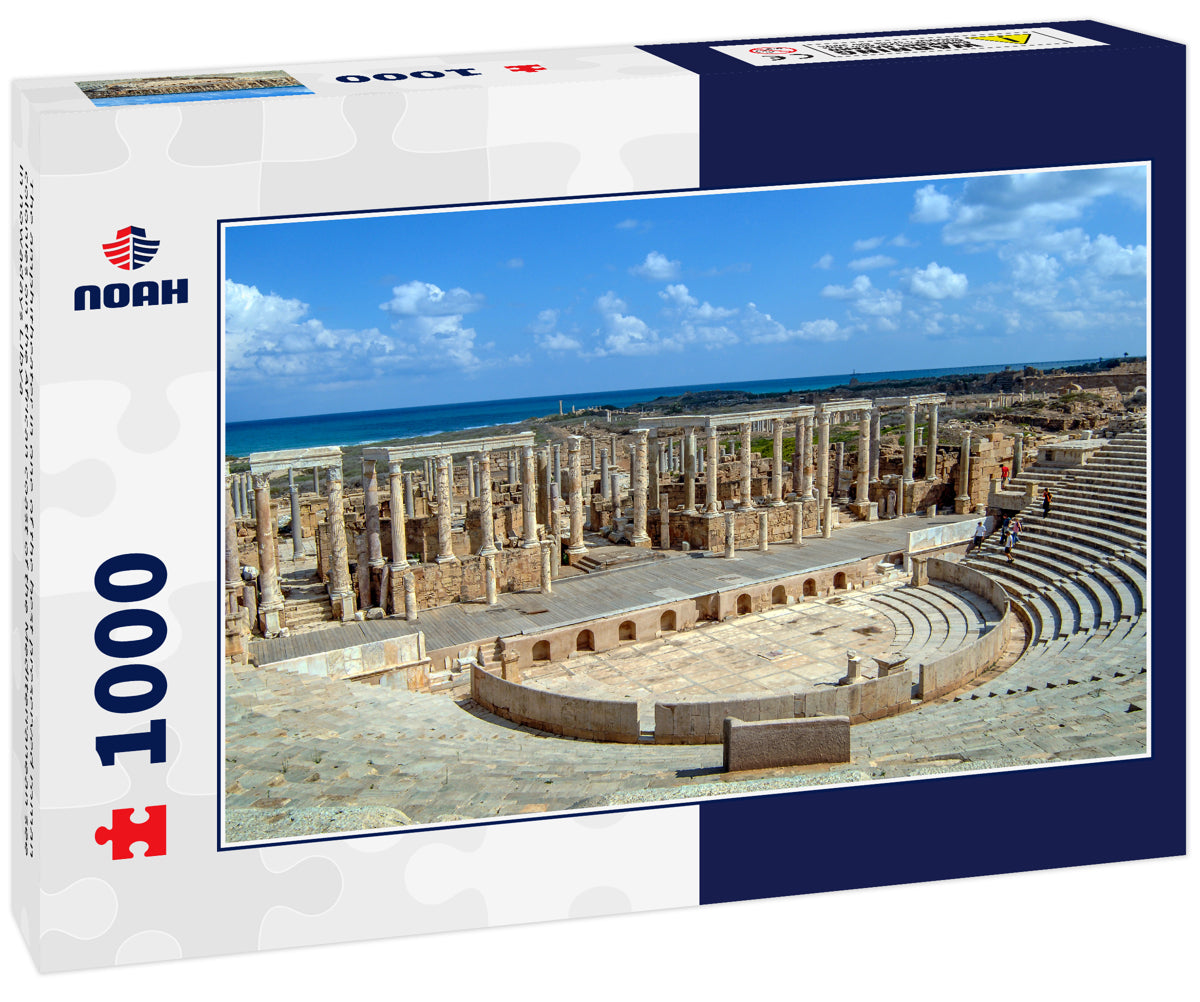 The amphitheater in one of the best preserved roman colonies on the African coast of the Mediterranean see in nowadays Libya