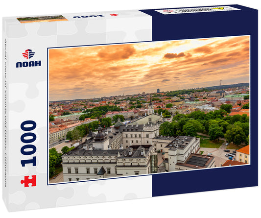 Aerial view of Vilnius old town, Lithuania