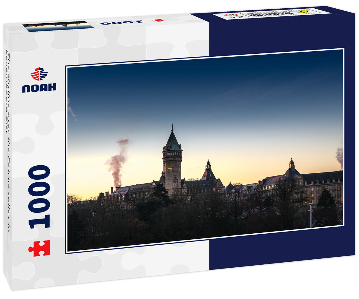 The skyline over the Petrus valley in Luxembourg City