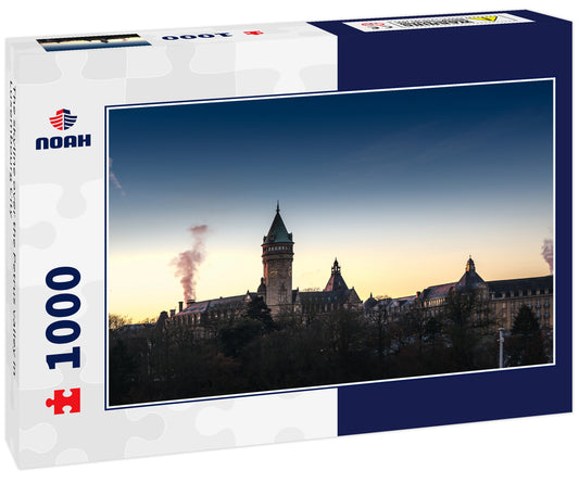 The skyline over the Petrus valley in Luxembourg City