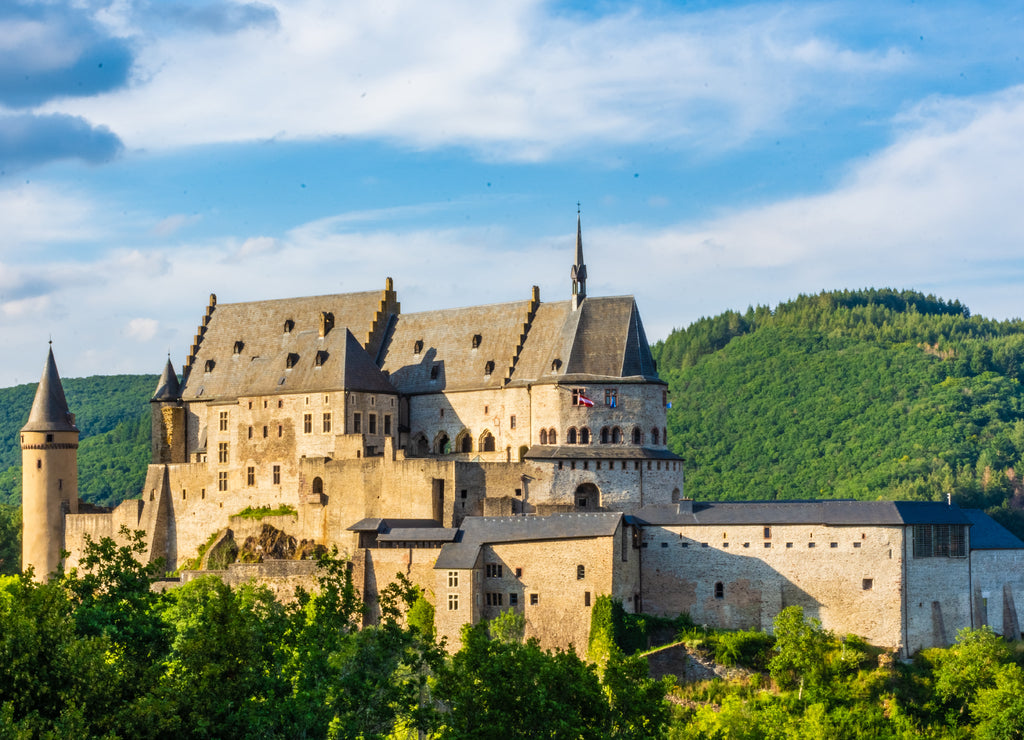 Castle of Vianden in Luxembourg