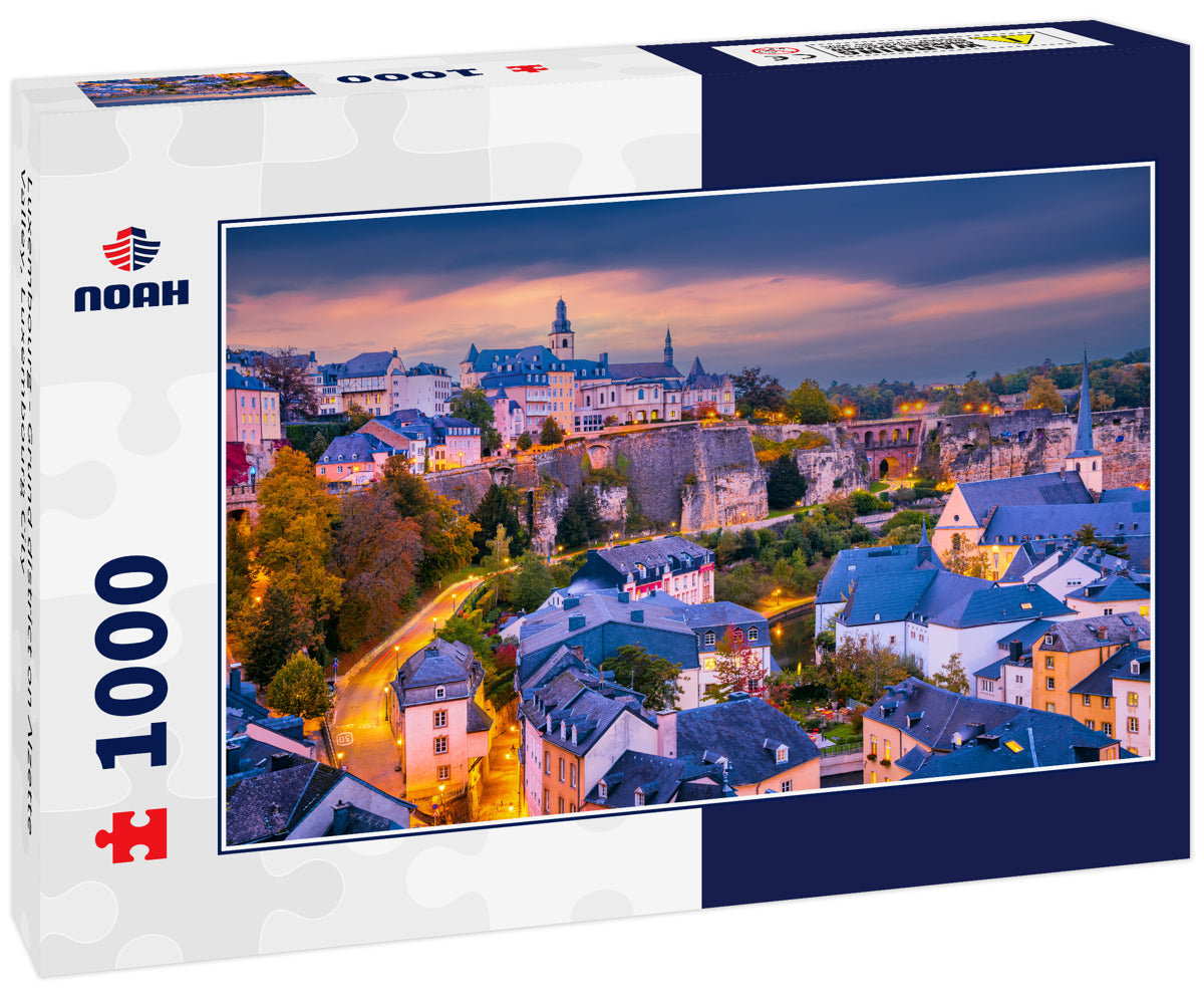 Luxembourg - Grund district on Alzette Valley, Luxembourg City