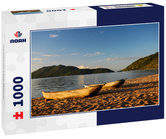 Canoes on Lake Malawi