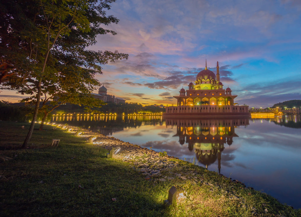 Majestic Sunrise at Putra Mosque, Putrajaya Malaysia