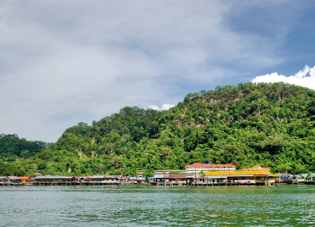 A mosque in the Sandakan, Malaysia, Borneo