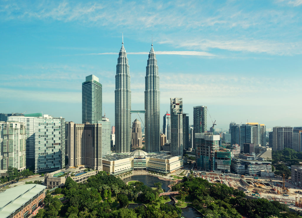 Kuala lumpur skyline in the morning, Malaysia, Kuala lumpur is capital city of Malaysia