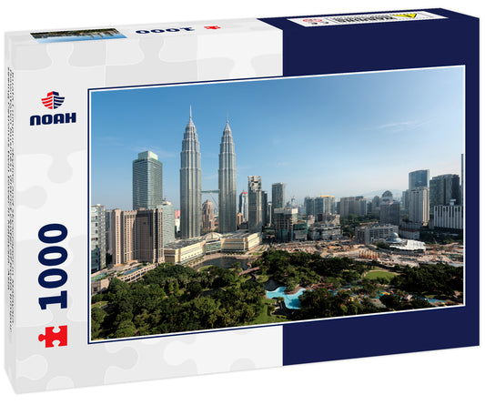 Kuala Lumpur skyline and skyscraper in Malaysia. Downtown business district center of Kuala lumpur seeing Petronas twin tower in Malaysia. Asia