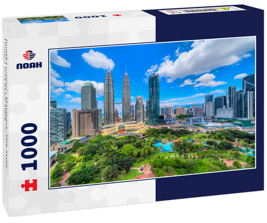 Kuala Lumpur, Malaysia. The Twin Towers and KLCC Park