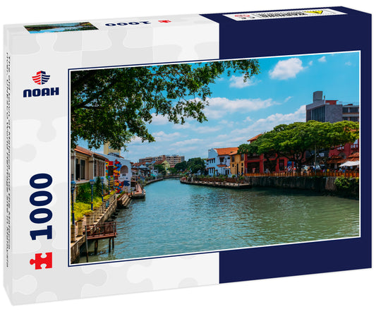 The old town of Malacca and the Malacca river. UNESCO World Heritage Site in Malaysia