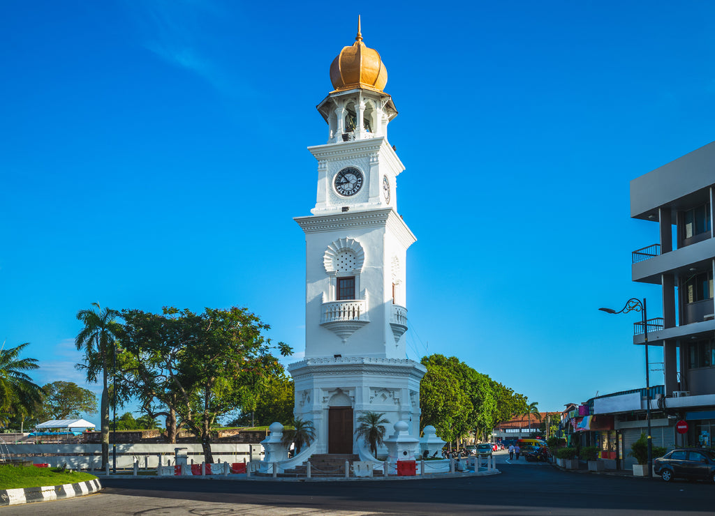Jubilee Clock Tower at George town, penang, Malaysia