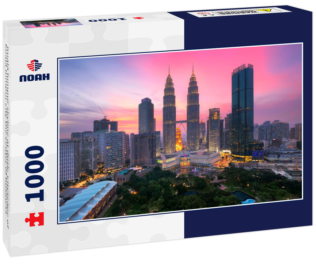 Kuala lumpur skyline at dusk, Cityscape of kuala lumpur city the center of business