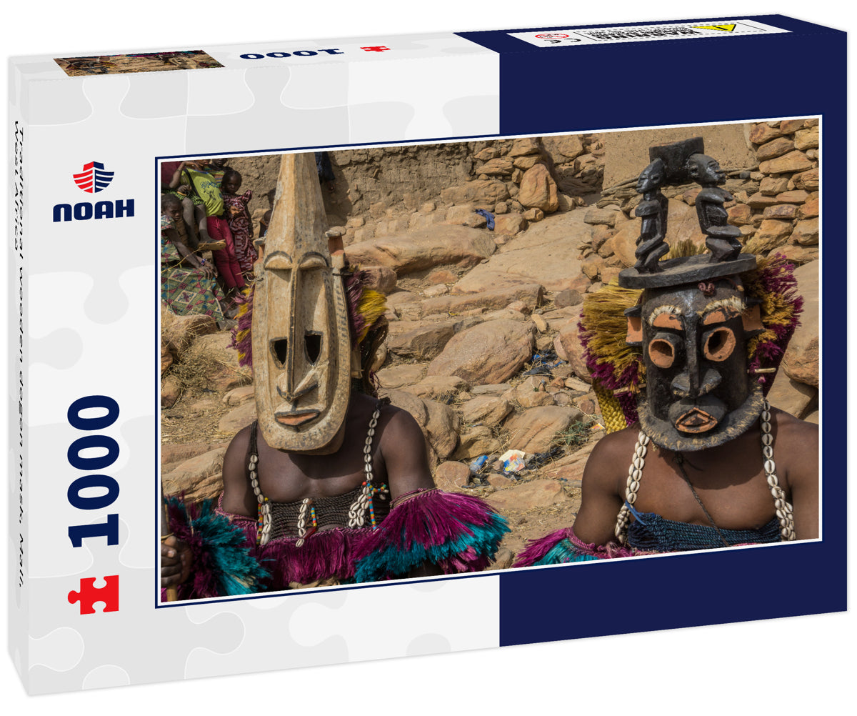 Traditional wooden dogon mask, Mali, West Africa