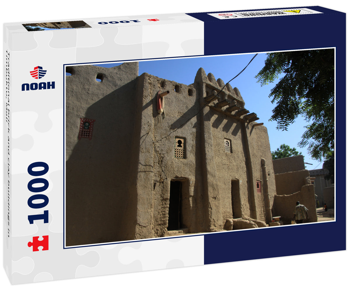 Traditional brick and clay buildings in Timbuktu, Mali