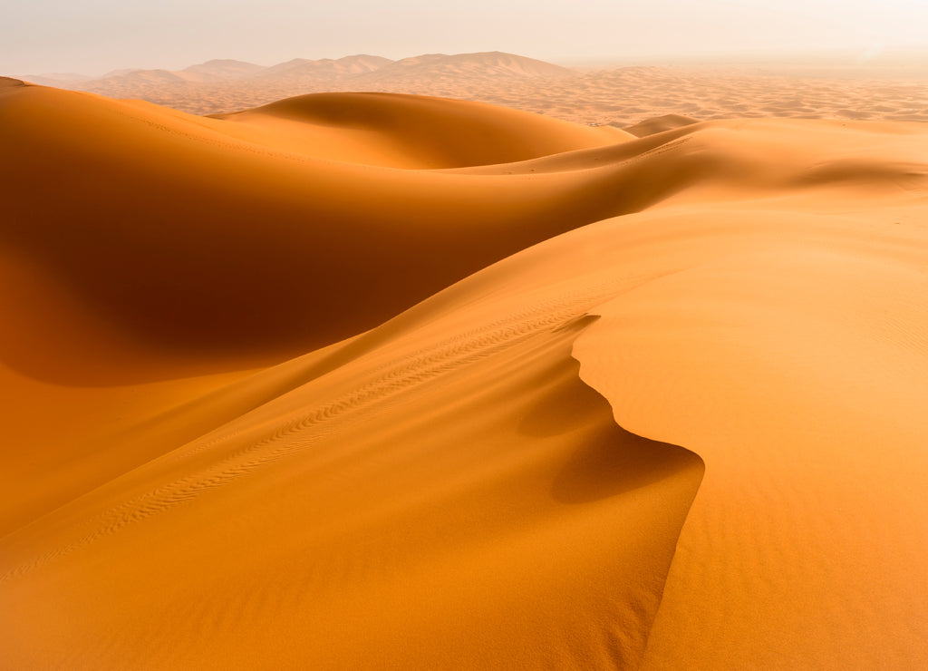 Sand dunes in the Sahara Desert, Merzouga, Morocco