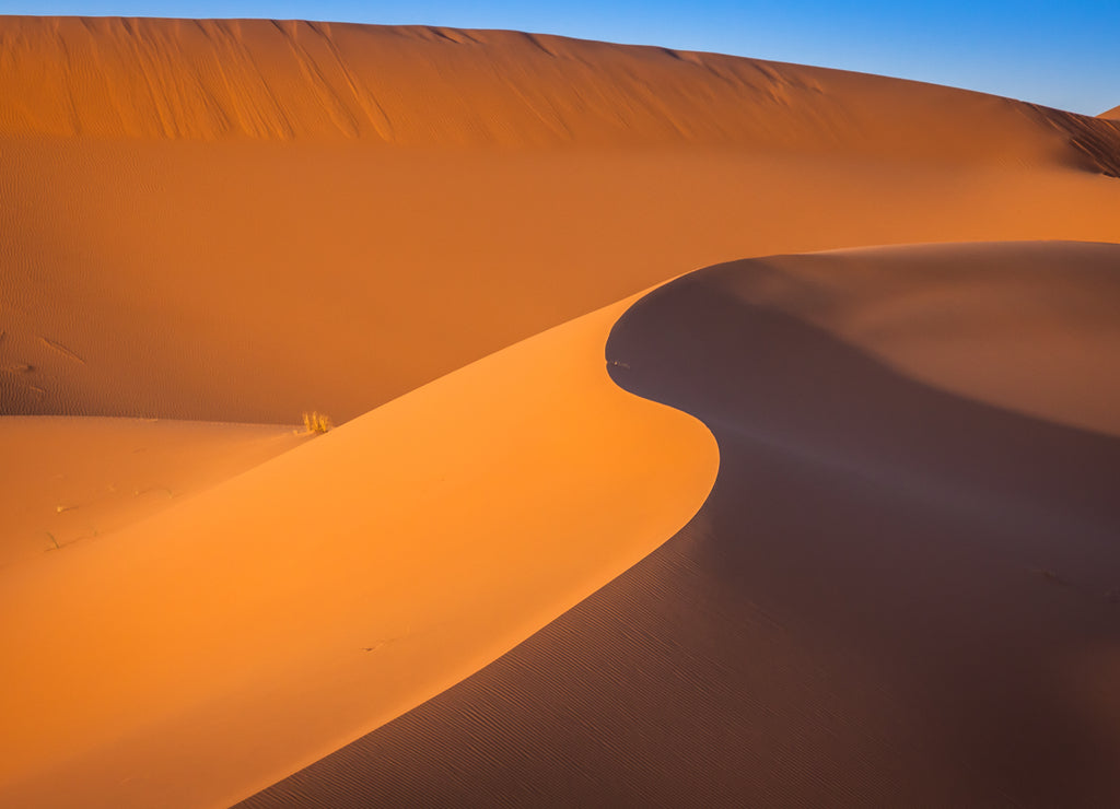 Sand dunes in the Sahara Desert, Merzouga, Morocco