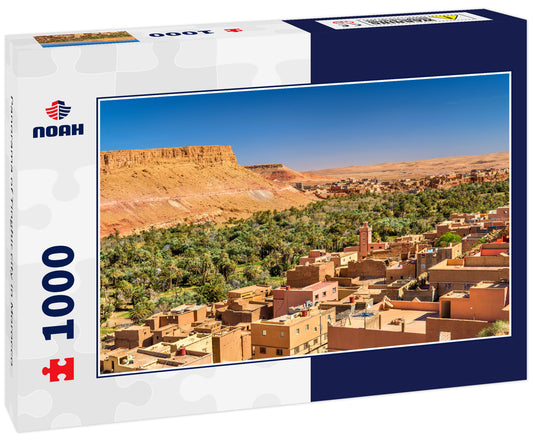 Panorama of Tinghir city in Morocco