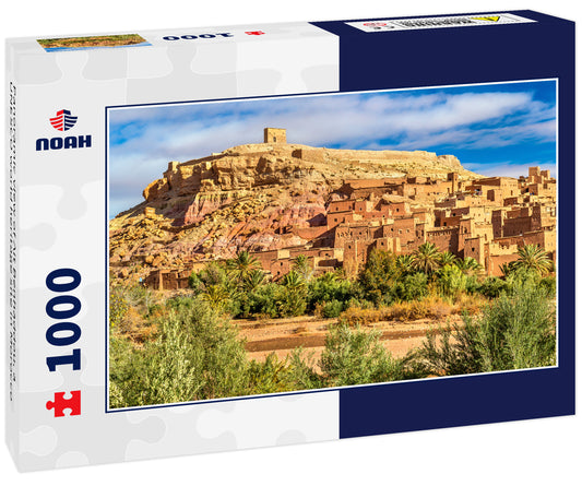 Panoramic view of Ait Benhaddou, a UNESCO world heritage site in Morocco