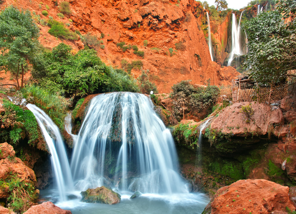 Ouzoud Falls near the Grand Atlas village of Tanaghmeilt Morocco