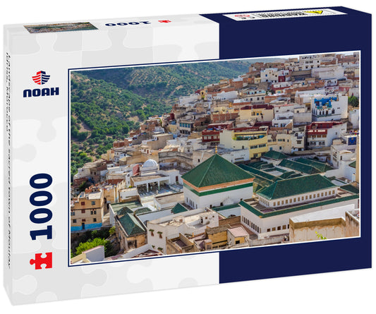 Landscape of the sacred town of Moulay Idriss, Morocco