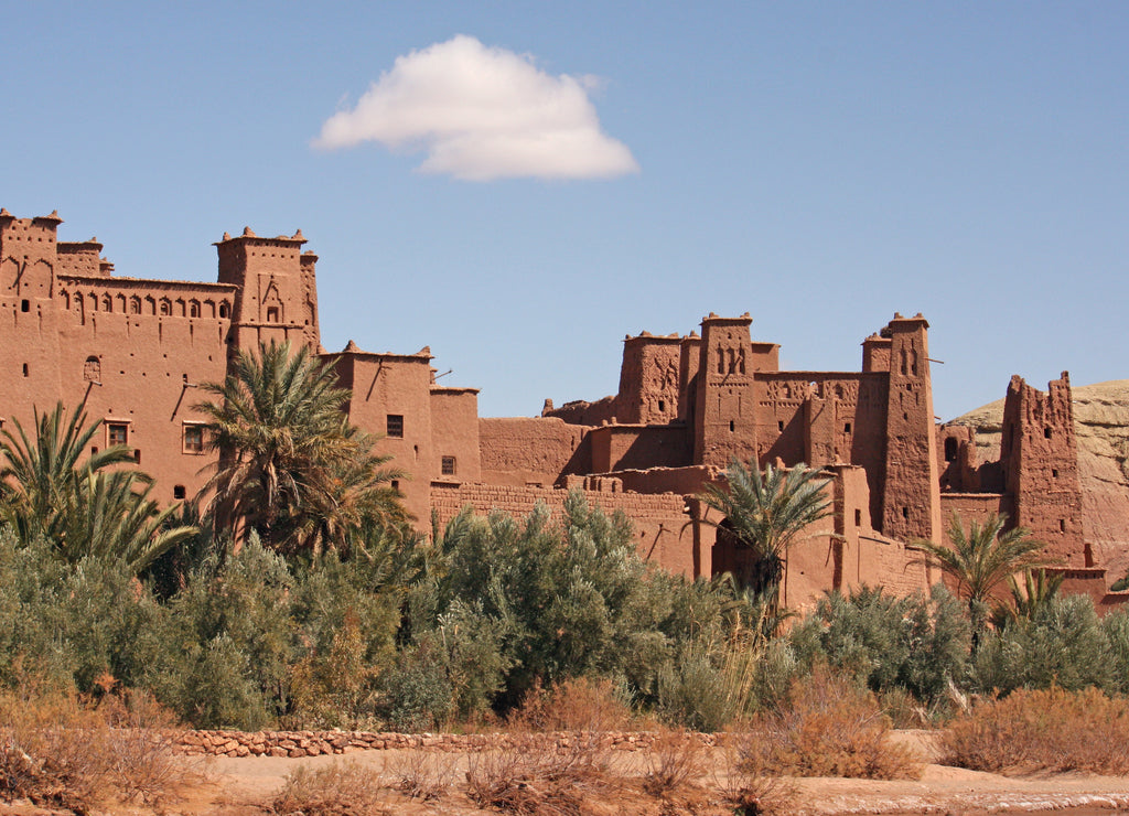 The impressive mud structures and buildings of Ait Benhaddou in Morocco