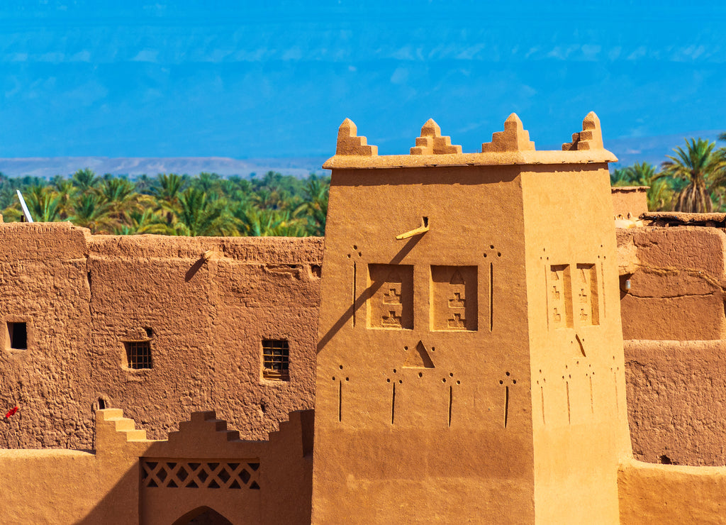 Kasbah Taourirt exterior in Zagora, Morocco