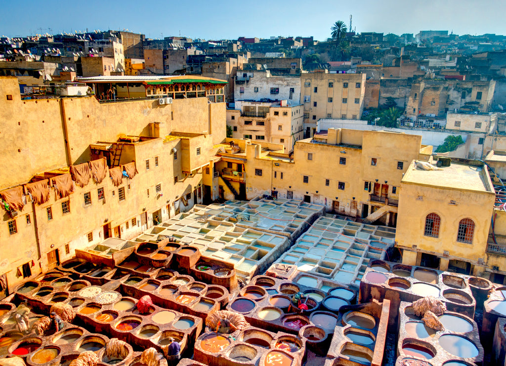 Tanneries in Fez, Morocco