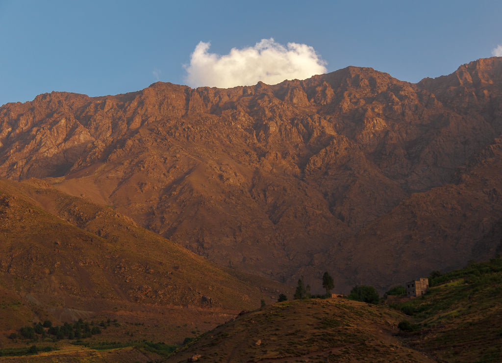 Landscape in the Atlas in Morocco