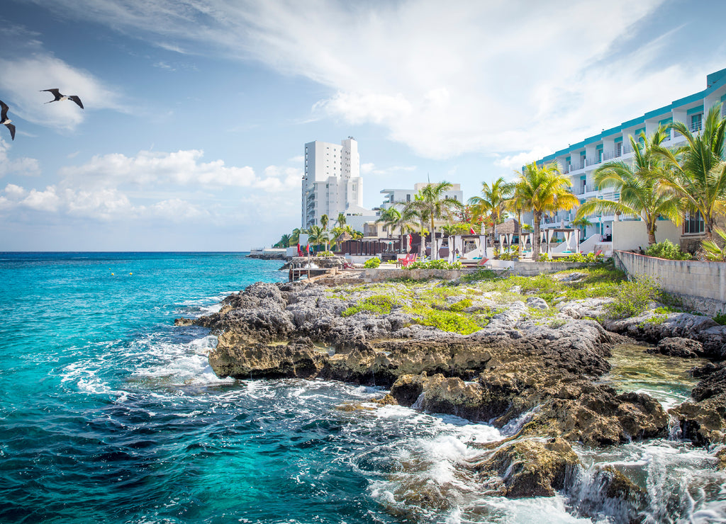 Coast of Cozumel island, Mexico