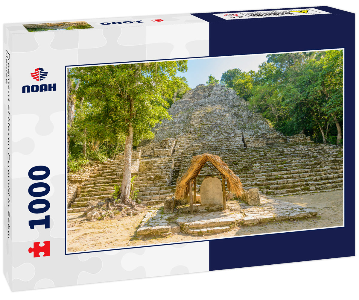 Fragment of Mayan Pyramid in Coba. Mexico