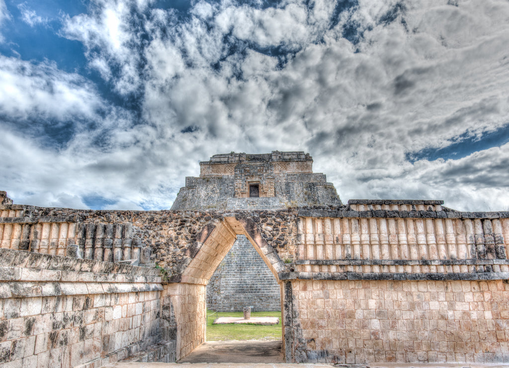 Die Ruinen der Maya-Stadt Uxmal
