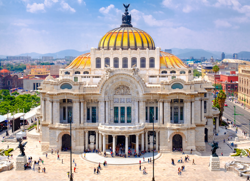 The Palace of Fine Arts (Palacio de Bellas Artes) in Mexico City