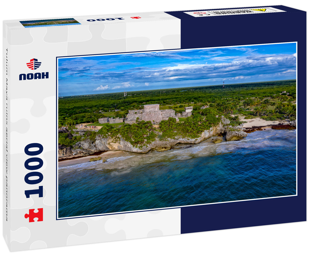 Tulum Maya ruins aerial view panorama